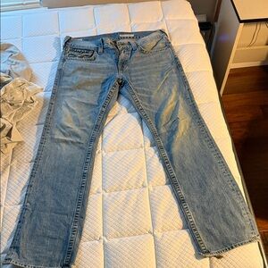 True Religion Men's Classic Blue Straight Jeans
